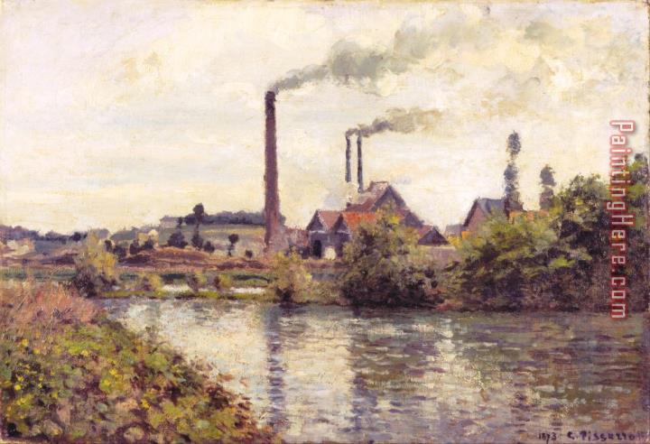Camille Pissarro The Factory at Pontoise